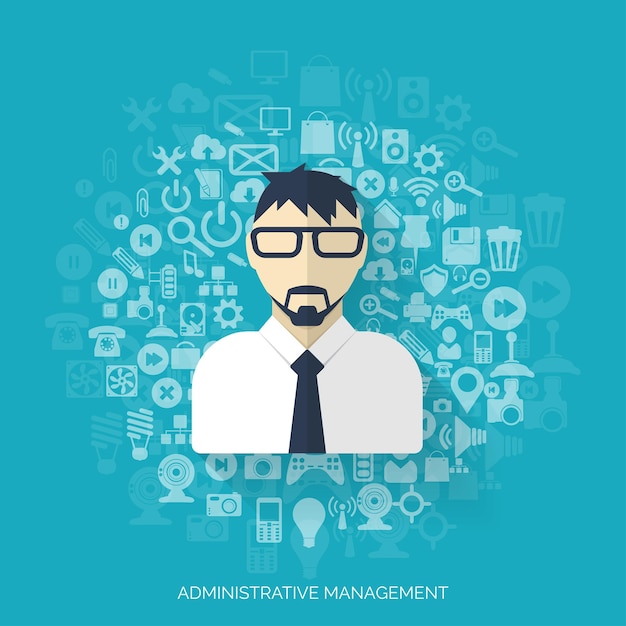Icone flat avatar concetto di business comunicazione globale sito web profilo utente rete di social media