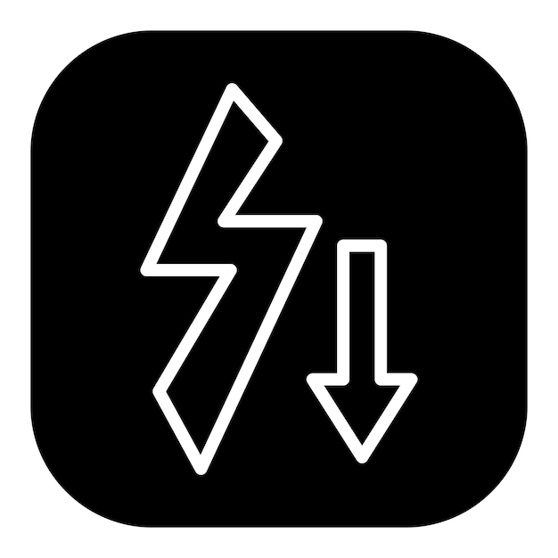 Icone vettoriali a bassa energia