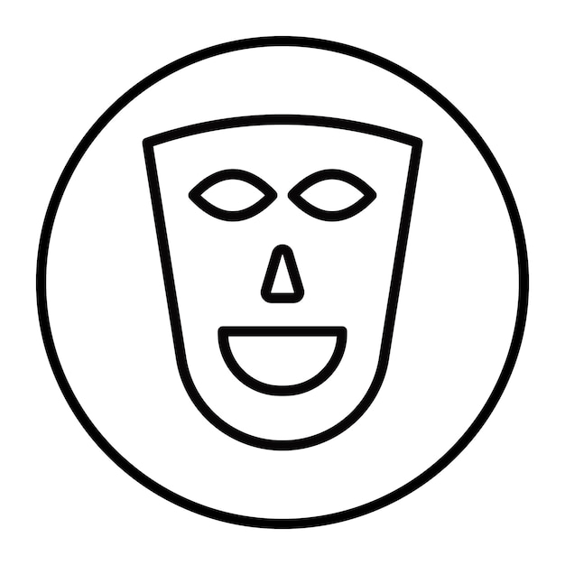 Icone vettoriali di maschera