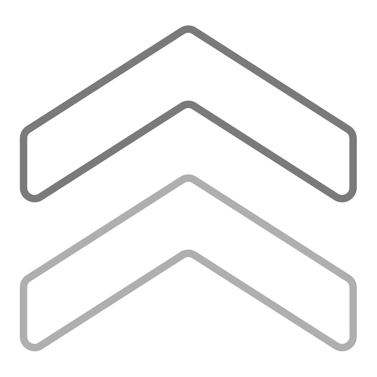 Vettore iconica chevron in alto