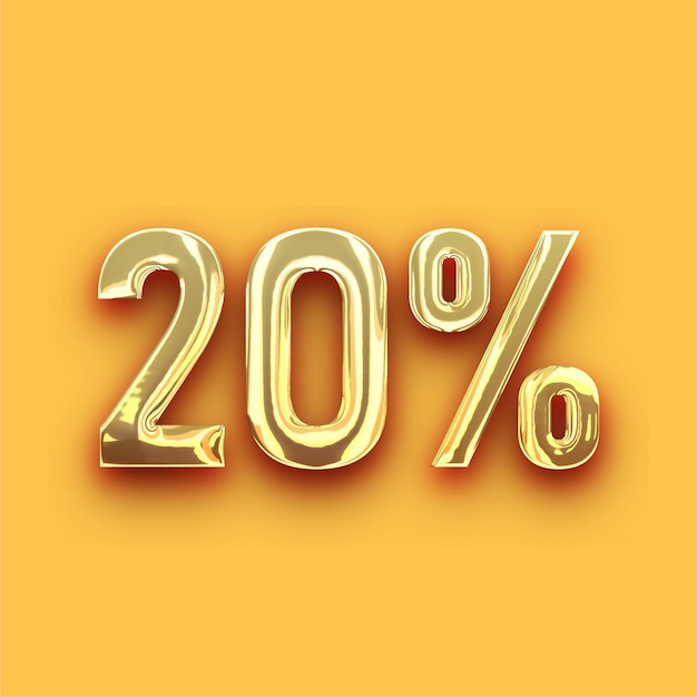 Iconica Chrome Premium Gold al 20% con sfondo giallo personalizzabile