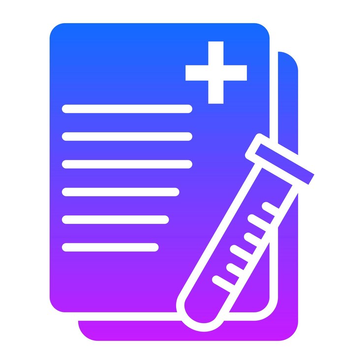 Vettore iconica dei dati del laboratorio