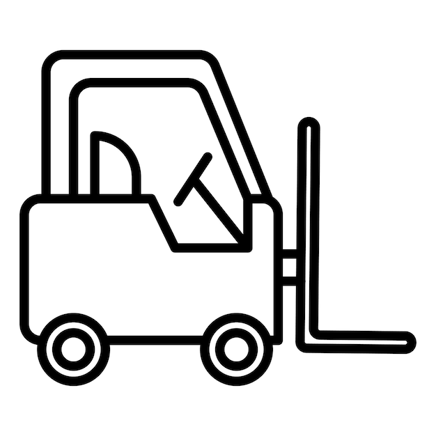Iconica del carrello elevatore