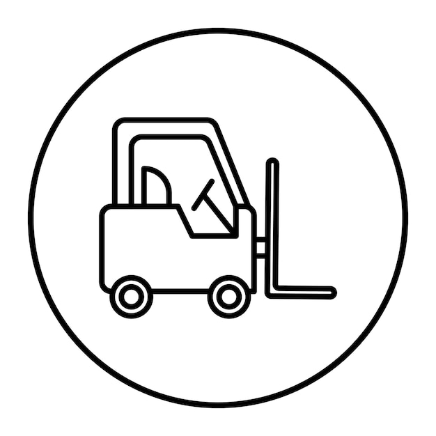 Iconica del carrello elevatore