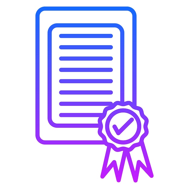 Iconica del certificato