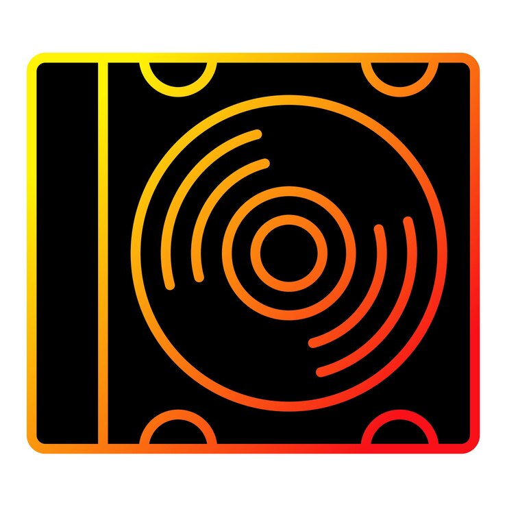 Vettore iconica del disco compatto
