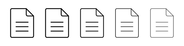 Iconica del documento Segno del logo vettoriale