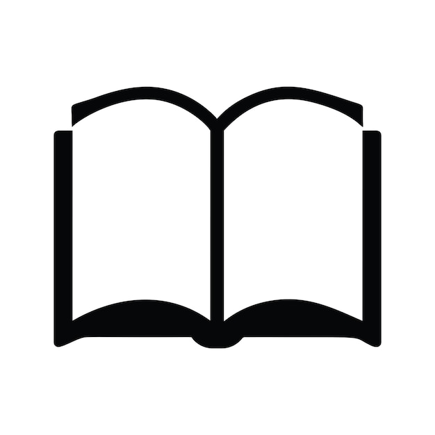 Iconica del libro Segno dell'istruzione Simbolo del libro aperto