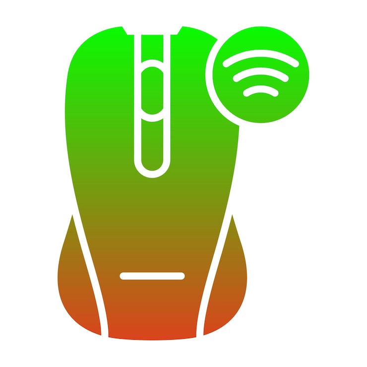 Vettore iconica del mouse wireless
