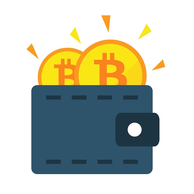 Iconica del portafoglio mobile di criptovaluta per l'archiviazione e le transazioni di risorse digitali sicure