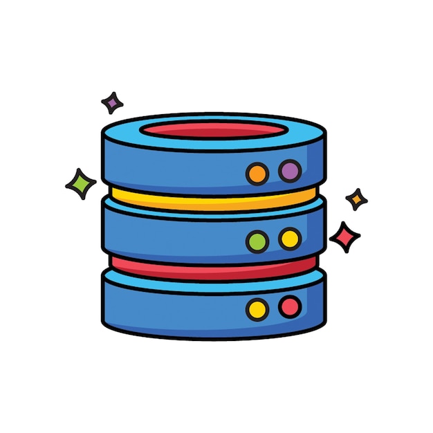 Iconica del rack della base di dati