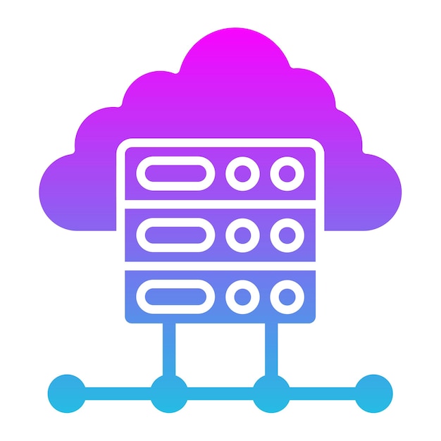Iconica del server cloud