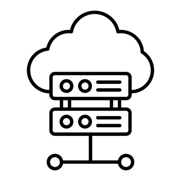 Iconica del server cloud