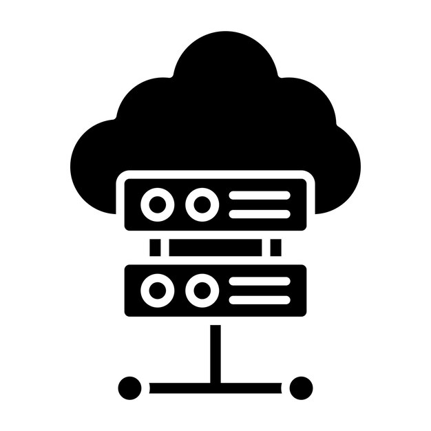 Iconica del server cloud