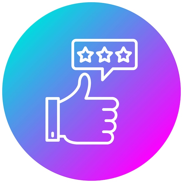 Iconica del vettore di valutazione Può essere utilizzata per il set di icone delle comunicazioni