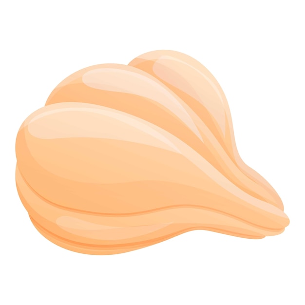 Iconica dell'aglio Caricatura dell'icona vettoriale dell'agallo per il web design isolata su sfondo bianco