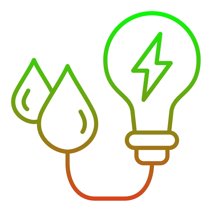 Vettore iconica dell'energia pulita