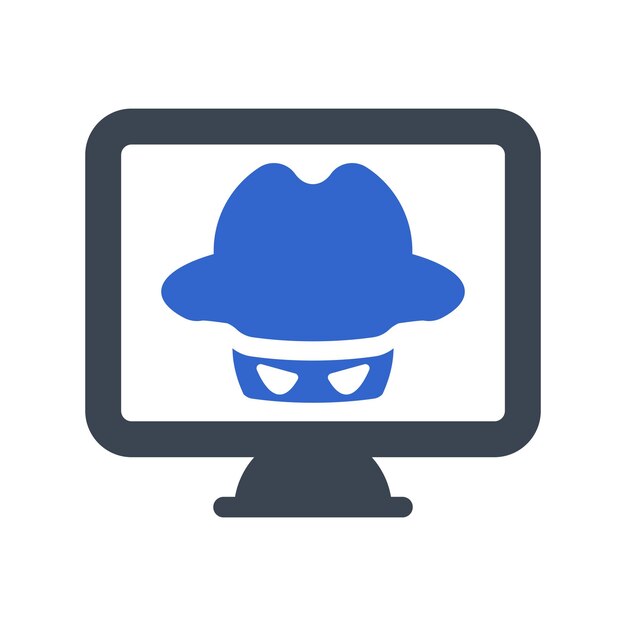 Iconica dell'hacker informatico