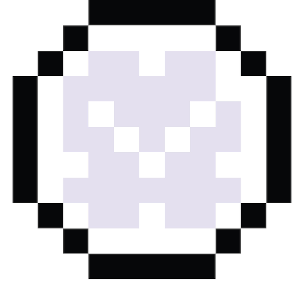 Iconica dell'orologio del mouse animato in pixel art