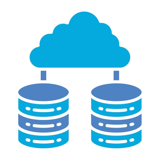 Iconica della base di dati cloud