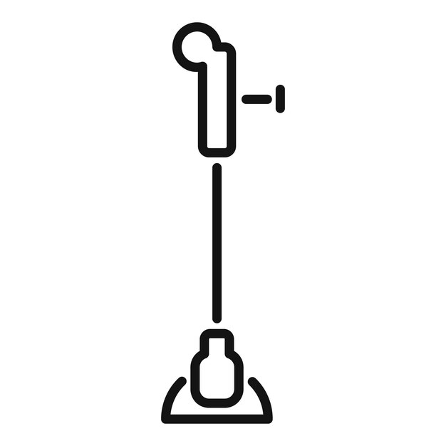 Iconica della linea di bruciatori bunsen di laboratorio
