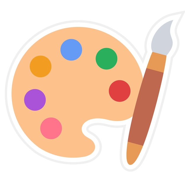 Iconica della palette di colori