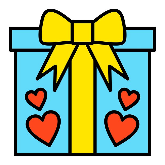 Iconica della scatola regalo