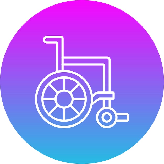 Iconica della sedia a rotelle