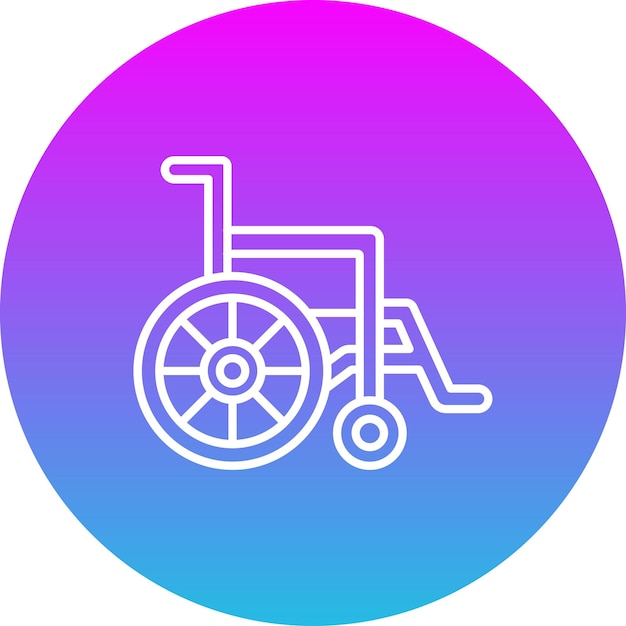 Iconica della sedia a rotelle