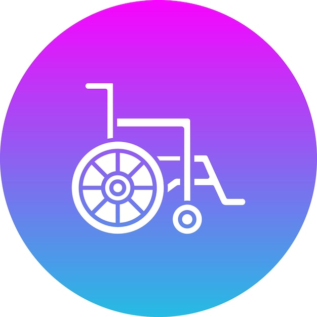 Iconica della sedia a rotelle