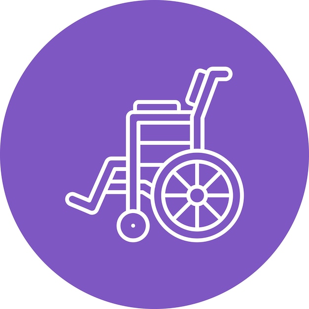 Iconica della sedia a rotelle