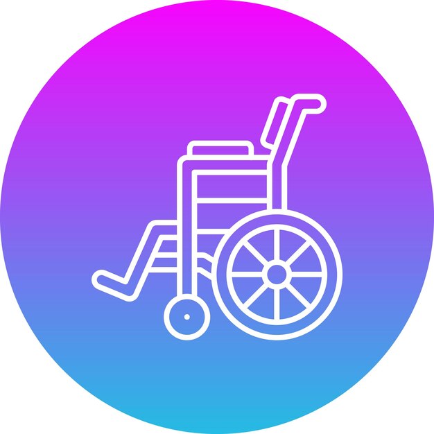 Iconica della sedia a rotelle