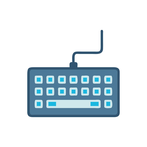 Iconica della tastiera del computer per l'input digitale