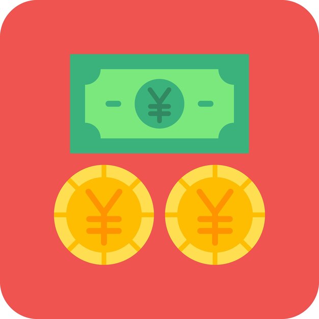 Iconica della valuta yen