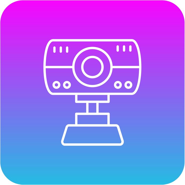 Vettore iconica della webcam