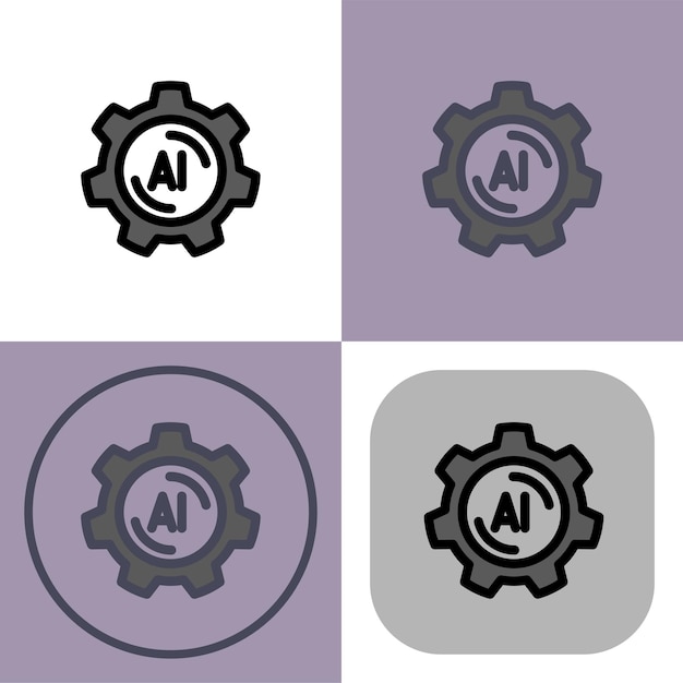 Iconica delle impostazioni dell'intelligenza artificiale