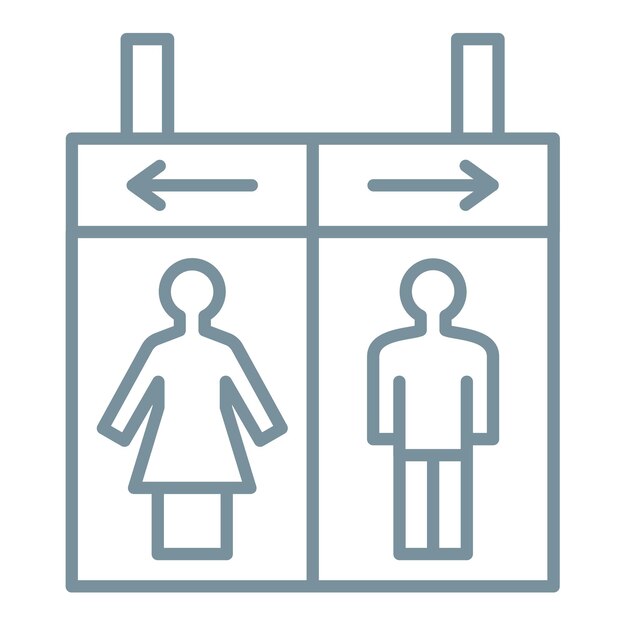 Iconica delle toilette
