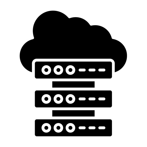 Iconica di archiviazione in nuvola