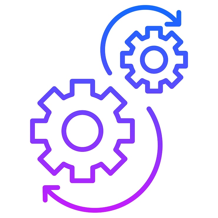 Vettore iconica di automazione