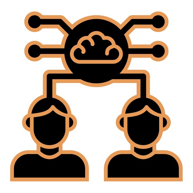Iconica di brainstorming