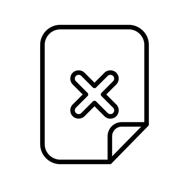 Iconica di cancellazione del file