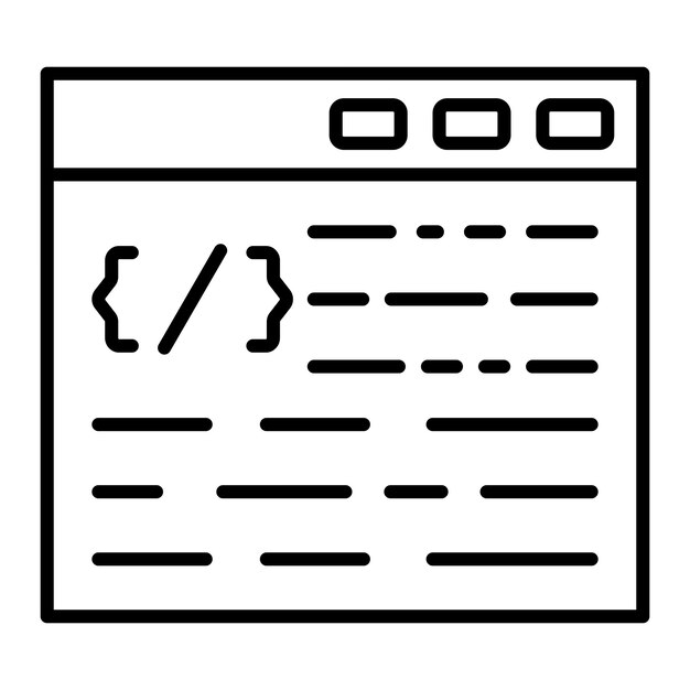 Iconica di codifica web