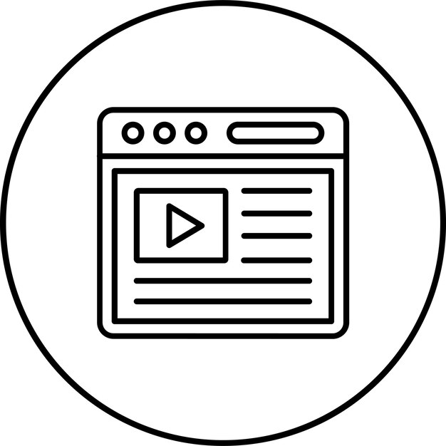 Iconica di contenuto video