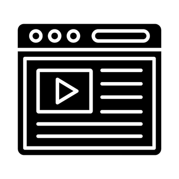 Iconica di contenuto video
