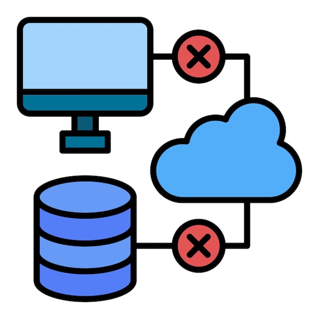 Iconica di errore di connessione
