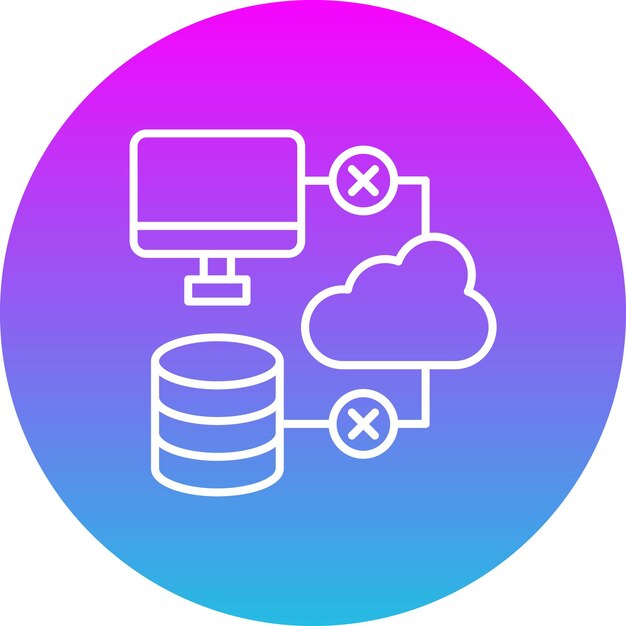 Iconica di errore di connessione