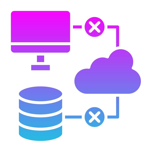 Iconica di errore di connessione