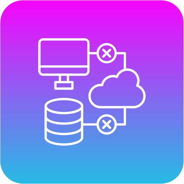 Iconica di errore di connessione