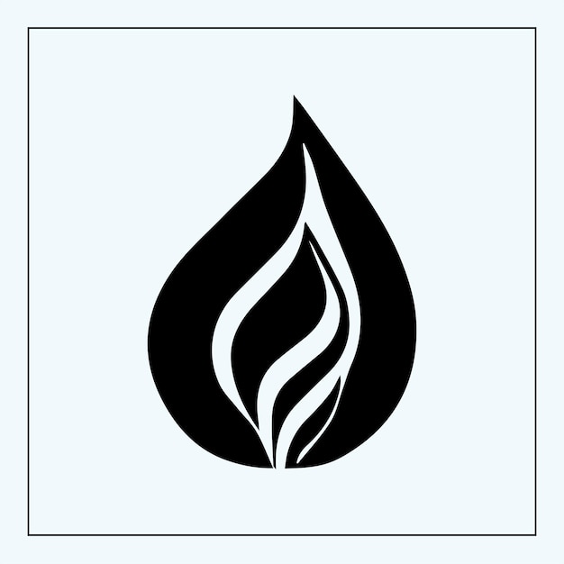 Iconica di fuoco Illustrazione vettoriale con sfondo bianco