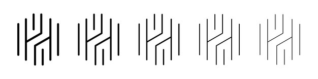 Iconica di Huntingtone Segno del logo vettoriale